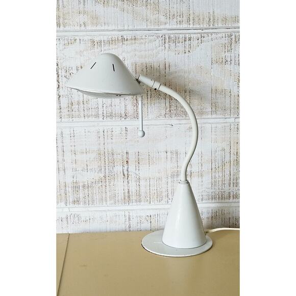 Vintage‎ Goose Neck Halogen Desk Lamp - Picture 3 of 16
